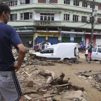Bairro Castelânea em Petrópolis, após fortes chuvas  que atingiram a região Serrana do Rio