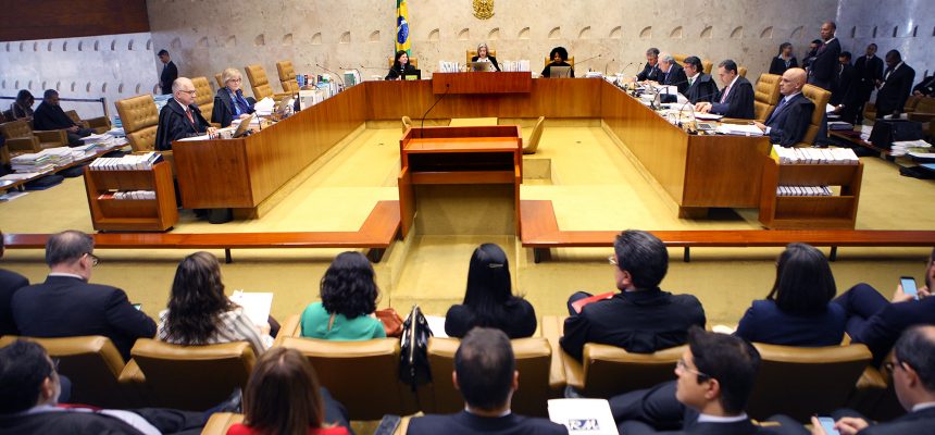 Sessão plenária do STF. Foto: Nelson Jr./SCO/STF (10/05/2018)