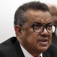 Brasília -O ministro da Saúde, Ricardo Barros participa de evento na Câmara, acompanhado pelo diretor-geral da Organização Mundial da Saúde (OMS), Tedros Adhanom Ghebreyesus (José Cruz/Agência Brasil)