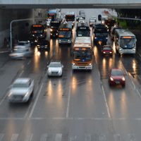 Trânsitol próximo a rodoviária central de Brasília