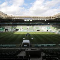 Soccer Football - Brasileiro Championship - Palmeiras v Atletico Mineiro - Allianz Parque Stadium, Sao Paulo, Brazil - November 2, 2020 General view inside the stadium before the match REUTERS/Amanda Perobelli