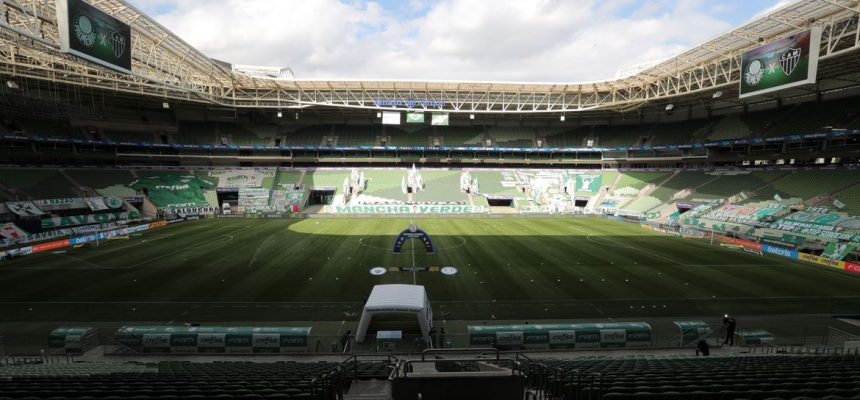 Soccer Football - Brasileiro Championship - Palmeiras v Atletico Mineiro - Allianz Parque Stadium, Sao Paulo, Brazil - November 2, 2020 General view inside the stadium before the match REUTERS/Amanda Perobelli