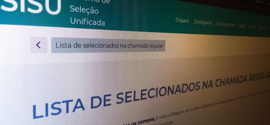 resultado do Sisu, educação. MEC