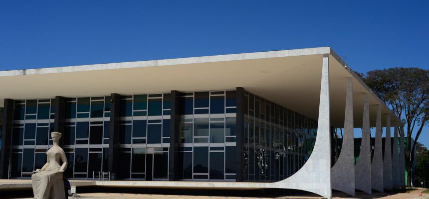 Fachada do edifício sede do Supremo Tribunal Federal - STF