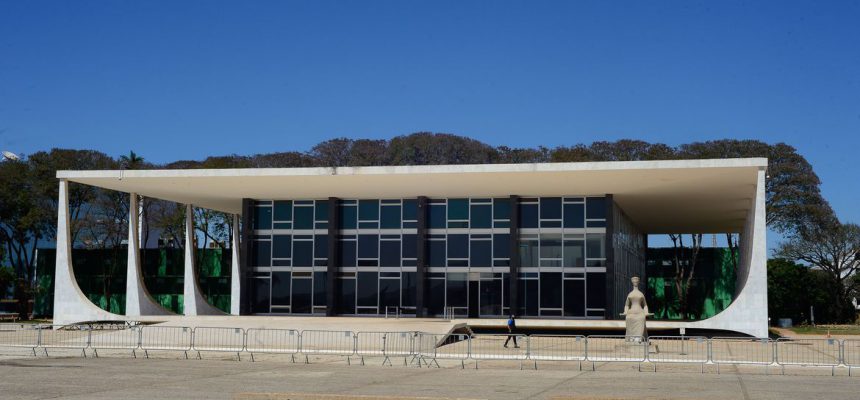 Fachada do edifício sede do Supremo Tribunal Federal - STF