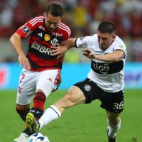 Jogo de futebol entre Flamengo e Olímpia Club na disputa pela taça Libertadores. Foto: Flamengo/ Twitter